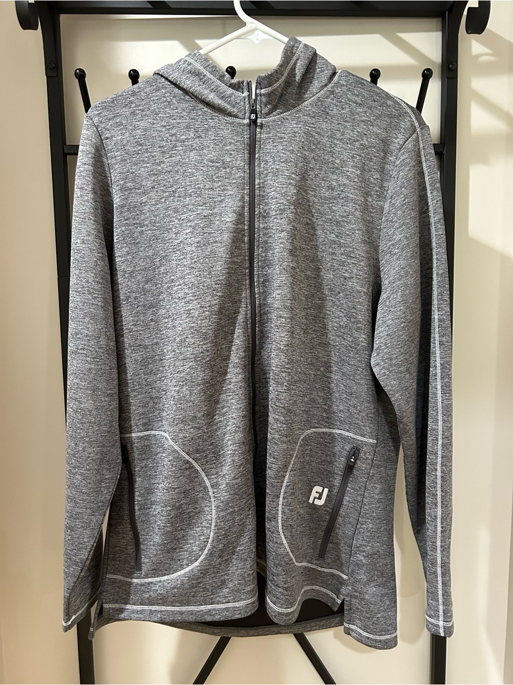 FootJoy Women’s Grey & Blue Hoodie, EUC, Size XL